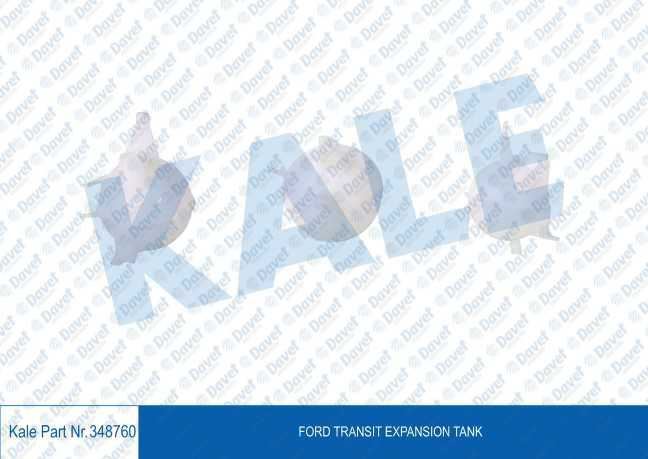 KALE 348760 Radyator Ek Genlesme Su Deposu Ford Transit V347 (2006+) Kapaksiz